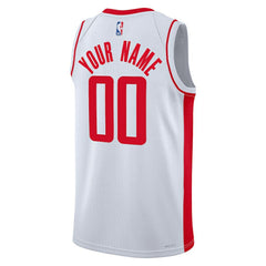 Houston Rockets Unisex Swingman Custom Jersey White Association Edition | Nike