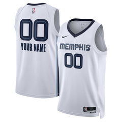 Memphis Grizzlies Unisex Swingman Custom Jersey White Association Edition | Nike Lifestyle