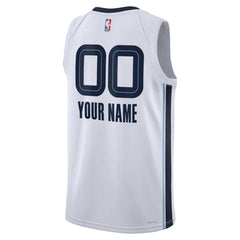Memphis Grizzlies Unisex Swingman Custom Jersey White Association Edition | Nike Lifestyle
