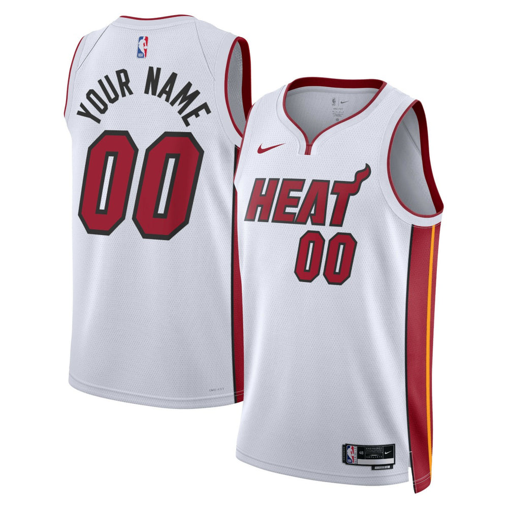 Miami Heat Unisex Swingman Custom Jersey White Association Edition | Nike US
