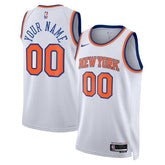 New York Knicks Unisex Swingman Custom Jersey White Association Edition | Nike US