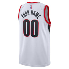 Portland Trail Blazers Unisex Swingman Custom Jersey White Association Edition | Nike Near Me