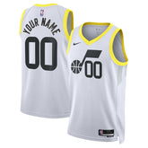 Utah Jazz Unisex Swingman Custom Jersey White Association Edition | Nike Near Me