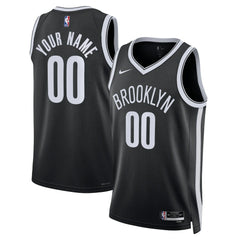 Brooklyn Nets Unisex Swingman Custom Jersey Black Icon Edition | Nike outlet