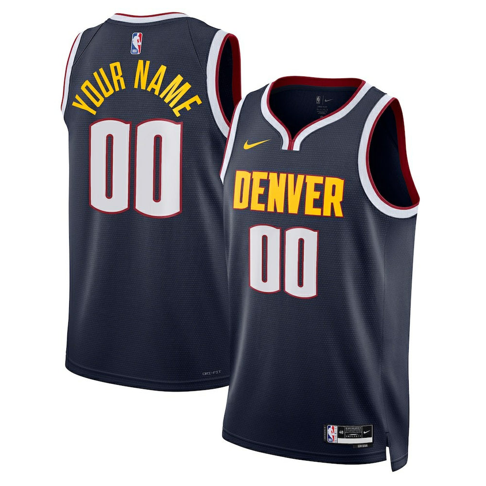 Denver Nuggets Unisex Swingman Custom Jersey Navy for sale Icon Edition | Nike for sale