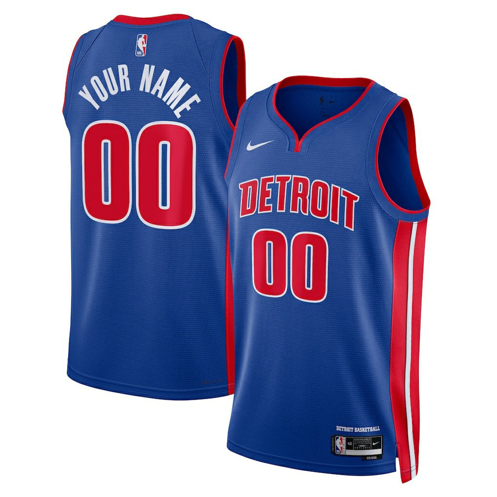 Detroit Pistons Unisex Swingman Custom Jersey Blue for sale Icon Edition | Nike discount