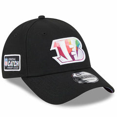 Cincinnati Bengals New Era 2023 NFL Crucial Catch 9FORTY Adjustable Hat Black