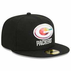Green Bay Packers New Era 2023 NFL Crucial Catch 59FIFTY Fitted Hat Black