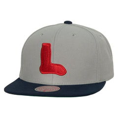 Boston Red Sox Mitchell & Ness Cooperstown Collection Snapback Hat - Gray - Mitchell & Ness Discount