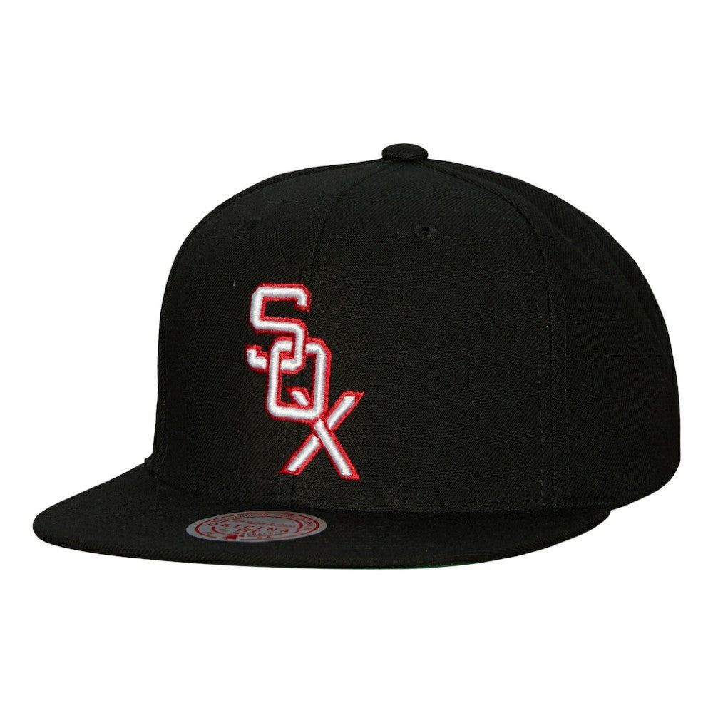 Chicago White Sox Mitchell & Ness Cooperstown Collection Snapback Hat - Black - Mitchell & Ness Discount