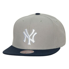 New York Yankees Mitchell & Ness Cooperstown Collection Away Snapback Hat - Gray - Mitchell & Ness Lifestyle