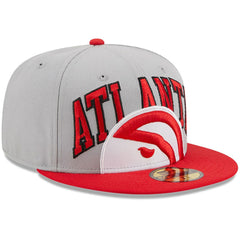 Atlanta Hawks Tip-Off Two-Tone 59FIFTY Fitted Hat Gray/Red | New Era outlet