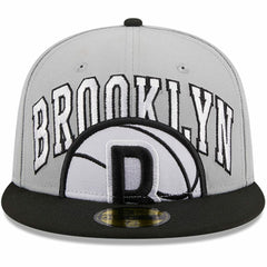 Brooklyn Nets Tip-Off Two-Tone 59FIFTY Fitted Hat Gray/Black | New Era discount