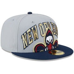 New Orleans Pelicans Tip-Off Two-Tone 59FIFTY Fitted Hat Gray/Navy | New Era online