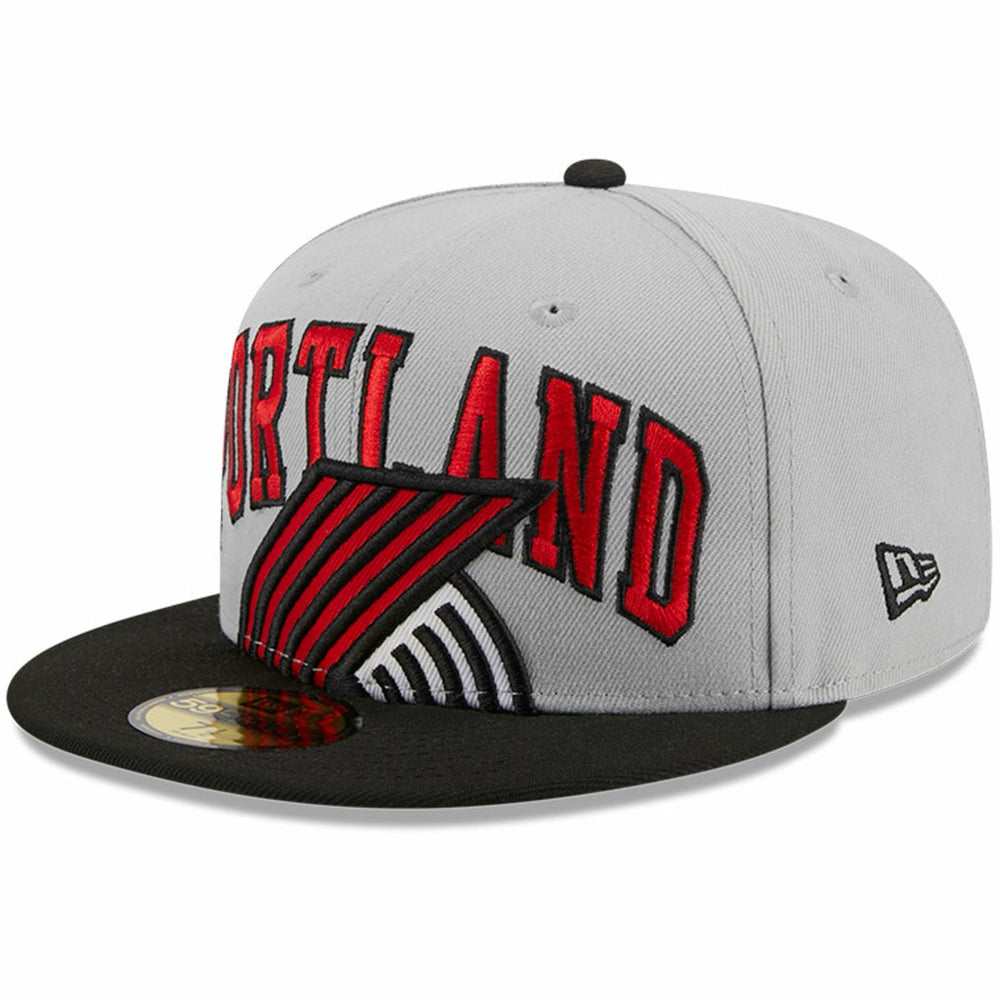 Portland Trail Blazers Tip-Off Two-Tone 59FIFTY Fitted Hat Gray/Black | New Era Lifestyle