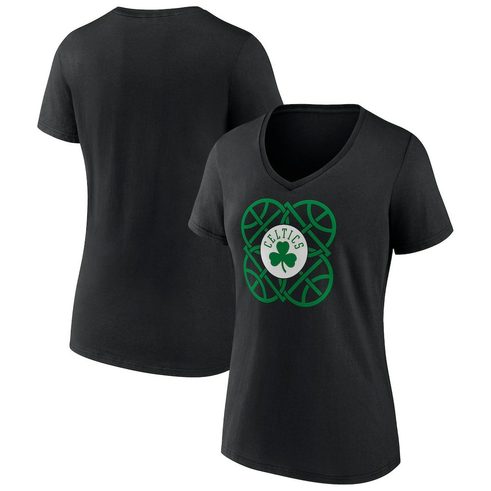 Boston Celtics Women's Team Pride V-Neck T-Shirt Black