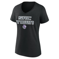 Sacramento Kings Women's Team Pride V-Neck T-Shirt Black