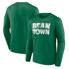 Boston Celtics Announcer Long Sleeve T-Shirt Kelly Green