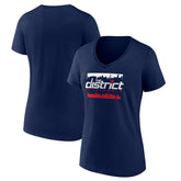 Washington Wizards Women's Timeout V-Neck T-Shirt Navy