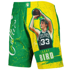 Larry Bird Boston Celtics Hardwood Classics Player Burst Shorts Kelly Green | Mitchell & Ness Near Me