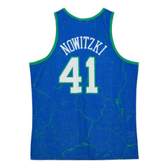 Dirk Nowitzki Dallas Mavericks Hardwood Classics Player Burst Tank Top for sale Blue | Mitchell & Ness online