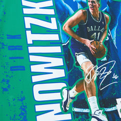 Dirk Nowitzki Dallas Mavericks Hardwood Classics Player Burst Tank Top for sale Blue | Mitchell & Ness online