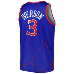 Allen Iverson Philadelphia 76ers 1996-97 Hardwood Classics Player Burst Tank Top Royal | Mitchell & Ness online