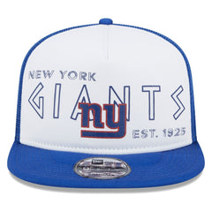 New York Giants New Era Banger 9FIFTY Trucker Snapback Hat White/Royal