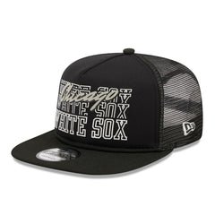Chicago White Sox New Era Street Team A-Frame Trucker 9FIFTY Snapback Hat - Black - New Era Lifestyle