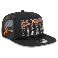San Francisco Giants New Era Street Team A-Frame Trucker 9FIFTY Snapback Hat - Black - New Era Discount