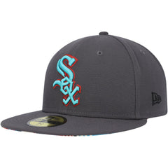 Chicago White Sox New Era Print Undervisor 59FIFTY Fitted Hat - Graphite - New Era Lifestyle