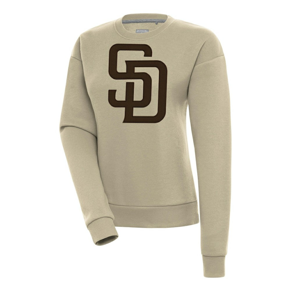 San Diego Padres Antigua Women's Victory Pullover Sweatshirt - Khaki - MLB Online
