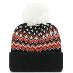 47 brand Cincinnati Bengals '47 Women's Elsa Cuffed Knit Hat with Pom Black
