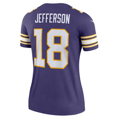 Nike Justin Jefferson Minnesota Vikings Women's Alternate Legend Player Performance Top Purple