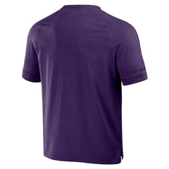 Fanatics Baltimore Ravens NFL x Darius Rucker Collection Washed Raglan Henley T-Shirt Purple