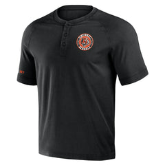 Fanatics Cincinnati Bengals NFL x Darius Rucker Collection Washed Raglan Henley T-Shirt Black
