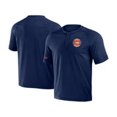 Fanatics Denver Broncos NFL x Darius Rucker Collection Washed Raglan Henley T-Shirt Navy