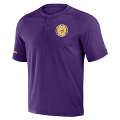Fanatics Minnesota Vikings NFL x Darius Rucker Collection Washed Raglan Henley T-Shirt Purple