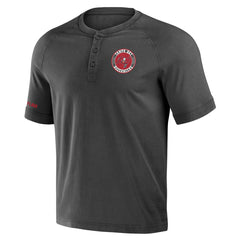 Fanatics Tampa Bay Buccaneers NFL x Darius Rucker Collection Washed Raglan Henley T-Shirt Pewter