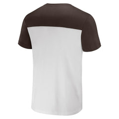 Fanatics Cleveland Browns NFL x Darius Rucker Collection Colorblocked T-Shirt White/Brown