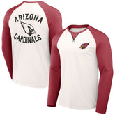 Fanatics Arizona Cardinals NFL x Darius Rucker Collection Long Sleeve Raglan T-Shirt Cream/Cardinal