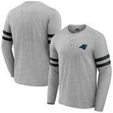 Fanatics Carolina Panthers NFL x Darius Rucker Collection Henley Long Sleeve T-Shirt Heather Gray