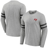 Fanatics Tampa Bay Buccaneers NFL x Darius Rucker Collection Henley Long Sleeve T-Shirt Heather Gray