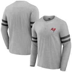 Fanatics Tampa Bay Buccaneers NFL x Darius Rucker Collection Henley Long Sleeve T-Shirt Heather Gray