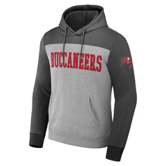 Fanatics Tampa Bay Buccaneers NFL x Darius Rucker Collection Color Blocked Pullover Hoodie Heather Gray