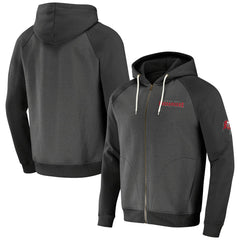 Fanatics Tampa Bay Buccaneers NFL x Darius Rucker Collection Raglan Full-Zip Hoodie Pewter