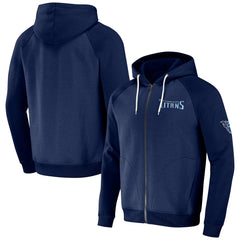 Fanatics Tennessee Titans NFL x Darius Rucker Collection Raglan Full-Zip Hoodie Navy
