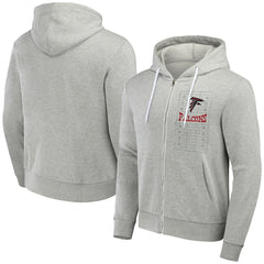 Fanatics Atlanta Falcons NFL x Darius Rucker Collection Domestic Full-Zip Hoodie Heather Gray