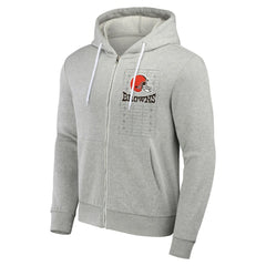 Fanatics Cleveland Browns NFL x Darius Rucker Collection Domestic Full-Zip Hoodie Heather Gray