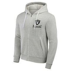 Fanatics Las Vegas Raiders NFL x Darius Rucker Collection Domestic Full-Zip Hoodie Heather Gray